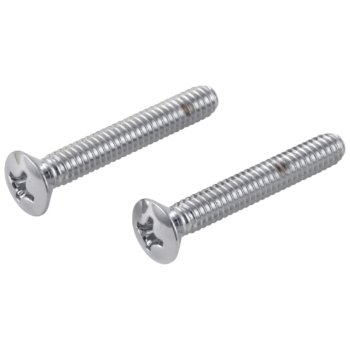 Delta Screws (2)  - Overflow Plate In Chrome