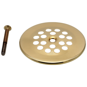 Delta Dome Strainer w/ Screw In Polished Brass