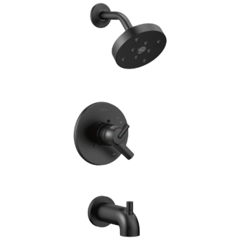 Delta Trinsic®: Monitor® 17 Series H<sub>2</sub>Okinetic® Tub & Shower Trim In Matte Black