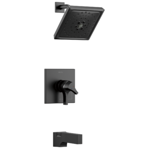 Delta Zura®: Monitor® 17 Series H2Okinetic® Tub and Shower Trim In Matte Black