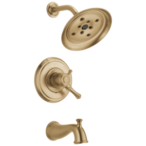 Delta Cassidy™: Monitor® 17 Series H2Okinetic® Tub & Shower Trim In Champagne Bronze