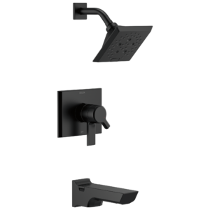 Delta Pivotal™: Monitor® 17 Series H2Okinetic® Tub and Shower Trim In Matte Black