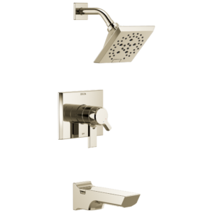Delta Pivotal™: Monitor® 17 Series H2Okinetic® Tub and Shower Trim In Lumicoat Polished Nickel