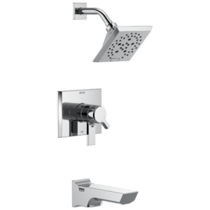 Delta Pivotal™: Monitor® 17 Series H2Okinetic® Tub and Shower Trim In Lumicoat Chrome