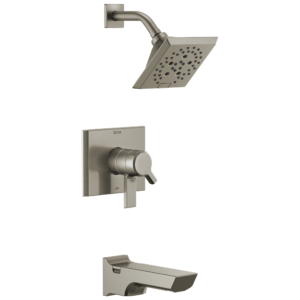 Delta Pivotal™: Monitor® 17 Series H2Okinetic® Tub and Shower Trim In Lumicoat Stainless