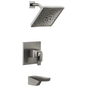 Delta Trillian™: TempAssure 17T Series Tub & Shower Trim In Lumicoat Black Stainless