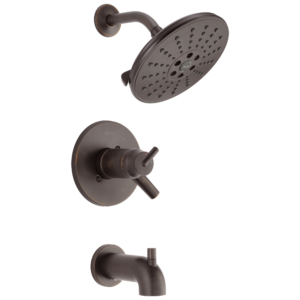 Delta Trinsic®: TempAssure® 17T Series H2Okinetic® Tub & Shower Trim In Venetian Bronze