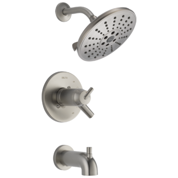 Delta Trinsic®: TempAssure® 17T Series H<sub>2</sub>Okinetic® Tub & Shower Trim In Stainless
