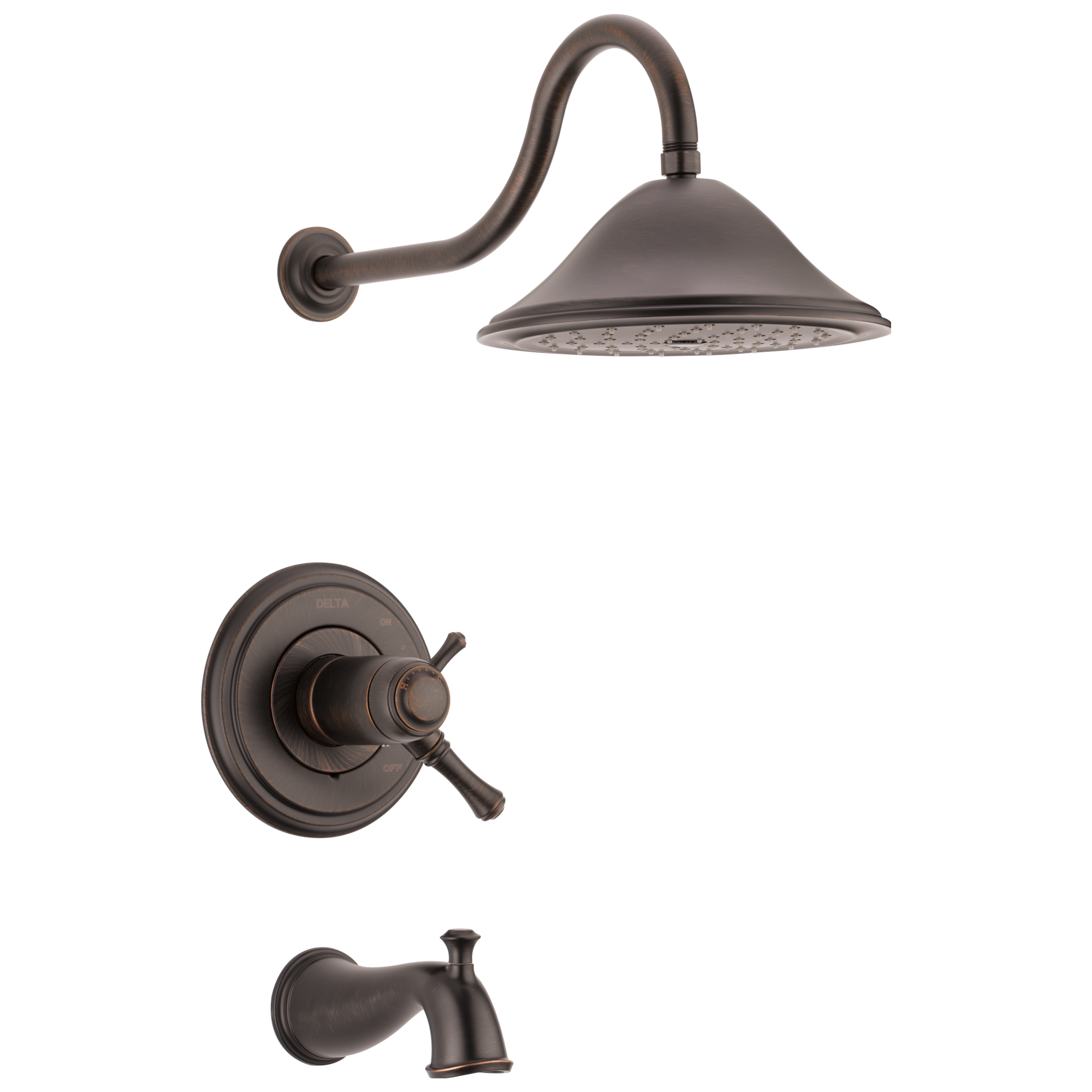 Delta Cassidy™: TempAssure® 17T Series Tub & Shower Trim In Venetian Bronze