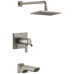Delta Pivotal™: TempAssure® 17T Series H2Okinetic® Tub & Shower Trim In Lumicoat Stainless