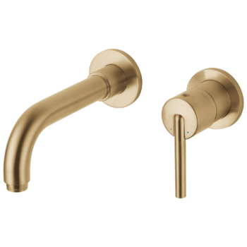 Delta Trinsic®: Single Handle Wall Mount Bathroom Faucet Trim In Champagne Bronze