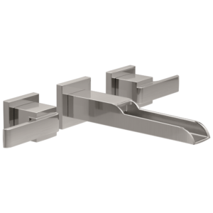 Delta Ara®: Two Handle Wall Mount Channel Bathroom Faucet Trim In Stainless