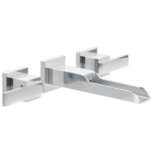 Delta Ara®: Two Handle Wall Mount Channel Bathroom Faucet Trim In Chrome