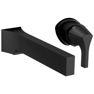 Delta Zura®: Single Handle Wall Mount Bathroom Faucet Trim In Matte Black