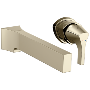 Delta Zura®: Single Handle Wall Mount Bathroom Faucet Trim In Polished Nickel