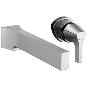 Delta Zura®: Single Handle Wall Mount Bathroom Faucet Trim In Chrome