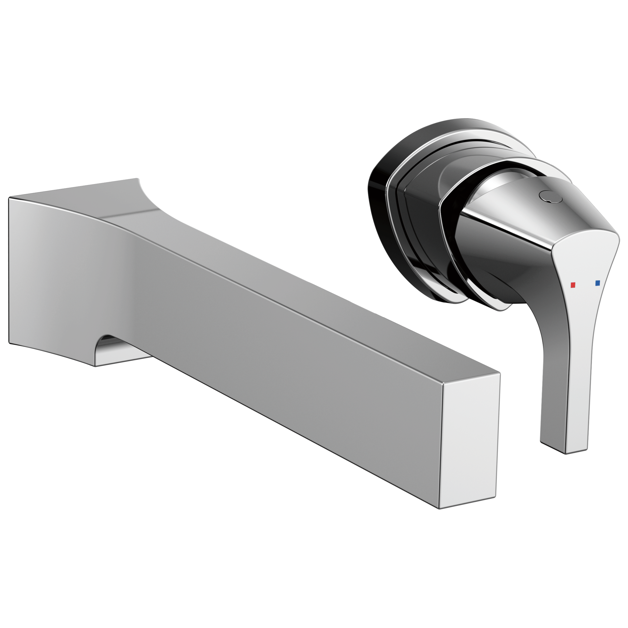 Delta Zura®: Single Handle Wall Mount Bathroom Faucet Trim In Chrome