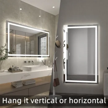 Apex 40" W x 24" H LED Anti-Fog Mirror - Image 4