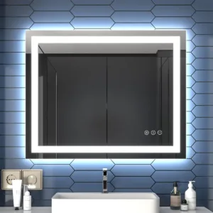 Apex 40″ W x 32″ H LED Anti-Fog Mirror