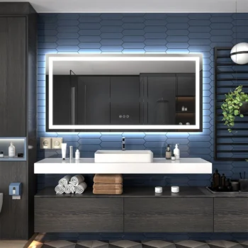 Apex 72" W x 36" H LED Anti-Fog Mirror - Image 8