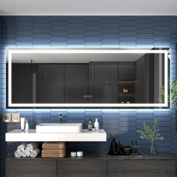 Apex 96" W x 36" H LED Anti-Fog Mirror