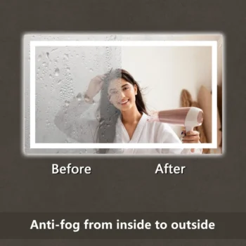 Apex 40" W x 24" H LED Anti-Fog Mirror - Image 7