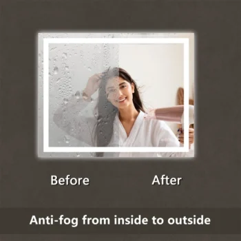 Apex 36" W X 28" H LED Anti-Fog Mirror - Image 7