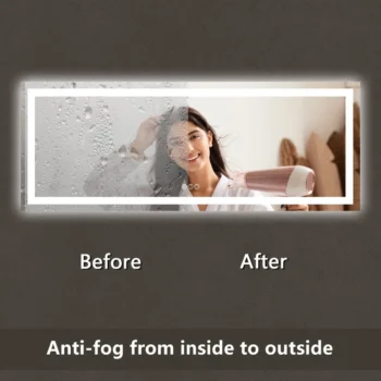 Apex 84" W x 32" H LED Anti-Fog Mirror - Image 9