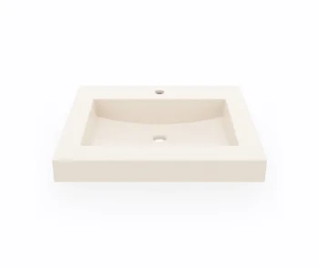 Swanstone Vessel Single Bowl Sink Tahiti White - Image 2