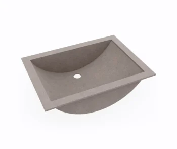 13 x 19 Swanstone Undermount Single Bowl Sink in Clay