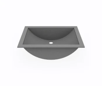 13 x 19 Swanstone Undermount Single Bowl Sink in Ash Gray - Image 2