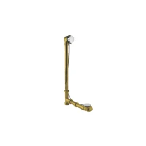 Mountain Plumbing Brass Body Cable Operated Bath Waste & Overflow Drain with Rigid Overflow Neck for 27″ Tub In Antique Copper