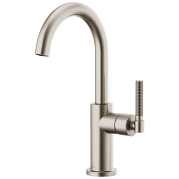 Brizo Litze®: Bar Faucet with Arc Spout and Knurled Handle Kit In Stainless
