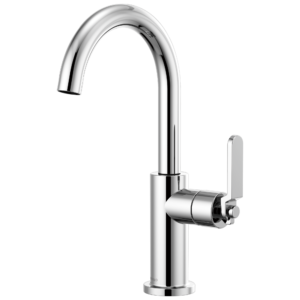 Brizo Litze®: Bar Faucet with Arc Spout and Industrial Handle Kit In Chrome