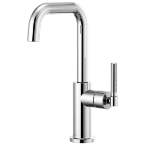 Brizo Litze®: Bar Faucet with Square Spout and Knurled Handle Kit In Chrome