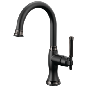 Brizo The Tulham™ Kitchen Collection by Brizo®: Bar Faucet In Matte Black / Brilliance Black Onyx