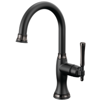 Brizo The Tulham™ Kitchen Collection by Brizo®: Bar Faucet In Matte Black / Brilliance Black Onyx