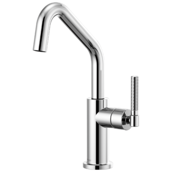 Brizo Litze®: Bar Faucet with Angled Spout and Knurled Handle Kit In Chrome