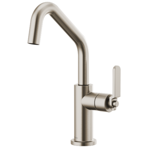 Brizo Litze®: Bar Faucet with Angled Spout and Industrial Handle Kit In Stainless