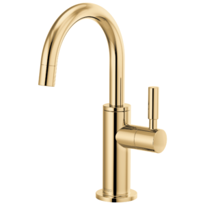 Brizo Solna®: Beverage Faucet with Arc Spout In Polished Gold