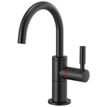 Brizo Solna®: Instant Hot Faucet with Arc Spout In Matte Black