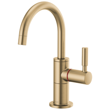 Brizo Solna®: Instant Hot Faucet with Arc Spout In Luxe Gold
