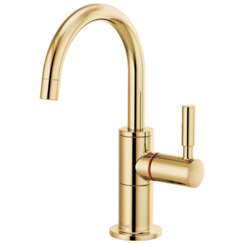 Brizo Solna®: Instant Hot Faucet with Arc Spout In Polished Gold