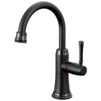 Brizo The Tulham™ Kitchen Collection by Brizo®: Instant Hot Faucet In Matte Black / Brilliance Black Onyx
