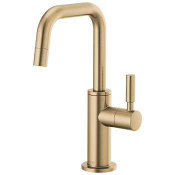 Brizo Solna®: Beverage Faucet with Square Spout In Luxe Gold