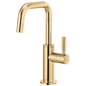Brizo Solna®: Beverage Faucet with Square Spout In Polished Gold
