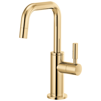 Brizo Solna®: Beverage Faucet with Square Spout In Polished Gold