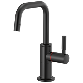 Brizo Solna®: Instant Hot Faucet with Square Spout In Matte Black
