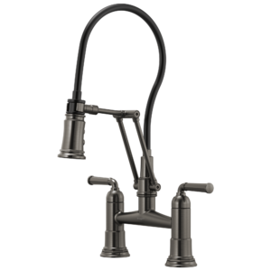 Brizo Rook®: Articulating Bridge Faucet In Luxe Steel