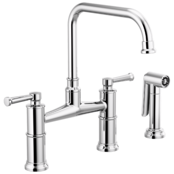 Brizo Artesso®: Bridge Faucet with Side Sprayer In Chrome